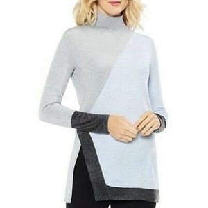 NWOT Vince Camuto Color Block Mock Neck Knit Sweater
